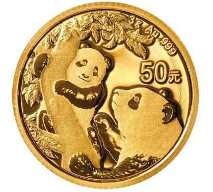 China Panda 3 gram Gold 2021 Coin