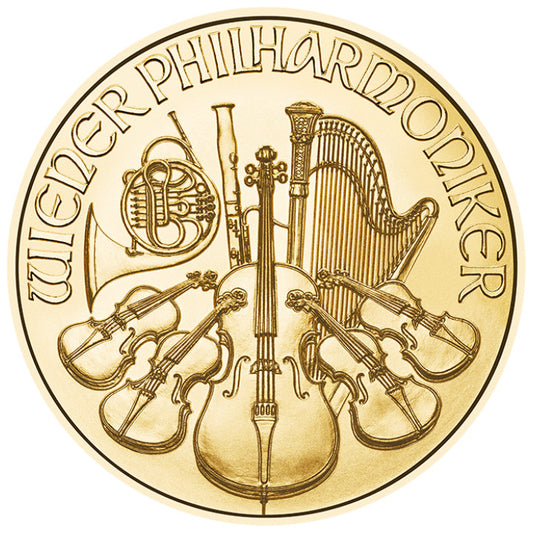Austria: Vienna Philharmonic 1/10 oz Gold  Coin 2023