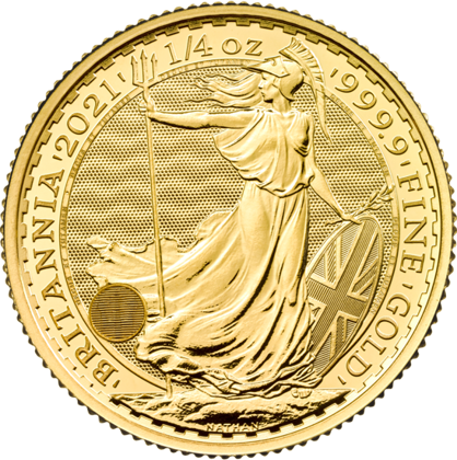 UK: Britannia 1/4 oz Gold Coin 2021