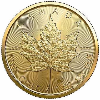 Canadian Maple Leaf 1oz Gold 2021