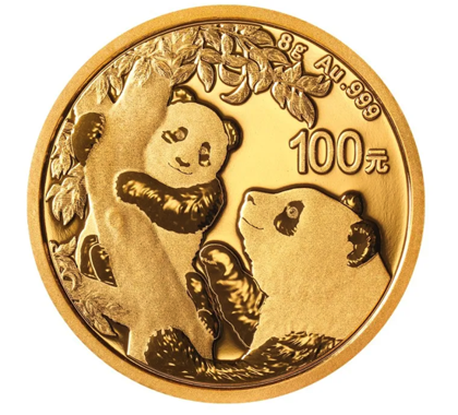 China Panda 8 gram Gold 2021