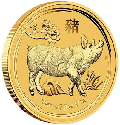 Lunar II: Year of the Pig 1/2 oz Gold 2019