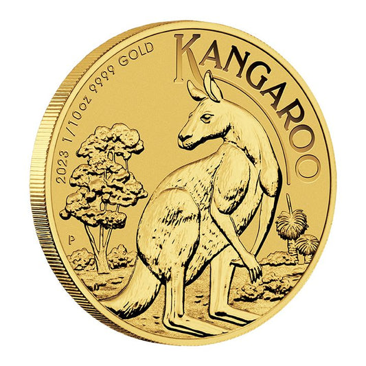 Australian Kangaroo 1/10 oz Gold Coin 2023