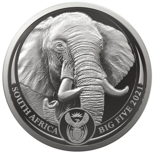 Big Five II: Elephant 5 oz Silver 2021 Proof