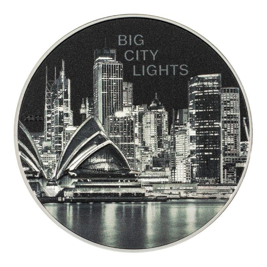 Cook Islands: Big City Lights – Sydney 1 oz Silver 2023 Proof High Relief