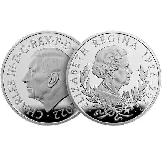 UK: Her Majesty Queen Elizabeth II £10 - 10 oz Silver 2022 Proof