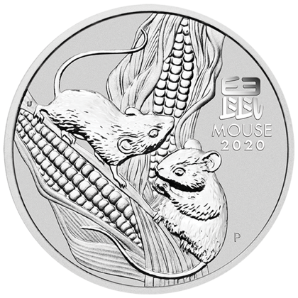 Australia: Lunar III - Year of the Mouse 1000 grams Silver 2020