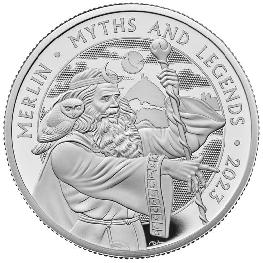 UK: Myths & Legends - Merlin 2 oz Silver 2023 Proof