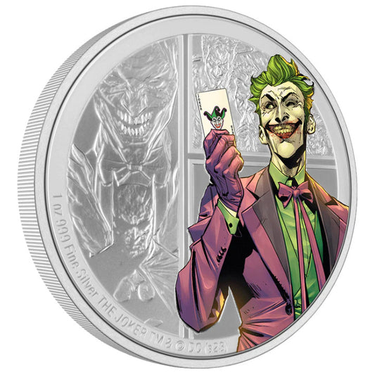 Niue: DC Villains - The Joker Colored 1 oz Silver 2023 Proof