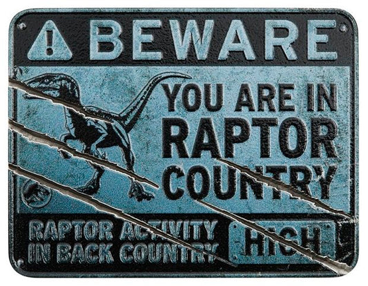 Niue: Jurassic World Dominion - Raptor Country Colored 2 oz Silver 2022 Sign Shaped Coin