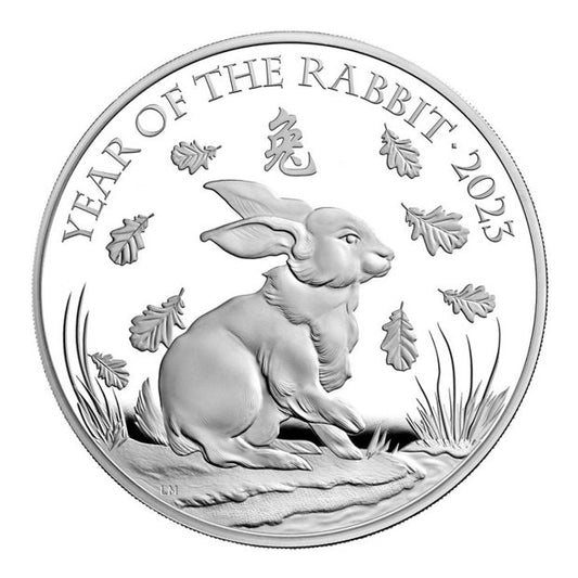 UK: Royal Mint Lunar - Year of the Rabbit 1000 grams Silver 2023 Proof