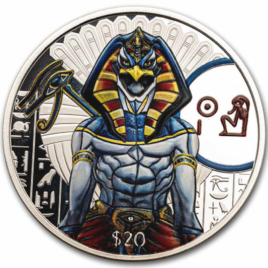 Sierra Leone: Egyptian Gods - Ra Colored 2 oz Silver 2023 Proof