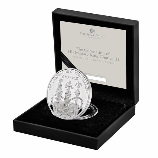UK: The Coronation of His Majesty King Charles III £5 Silver 2023 Proof